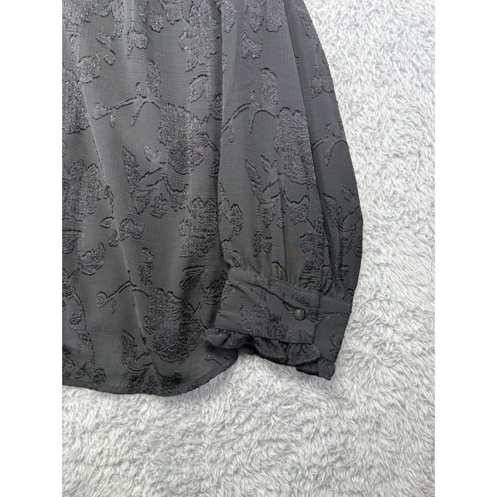 Avenue Women‎ Blake Ruffle Neck Top Whimsigoth Romantic Sheer Size 22/24 - Picture 7 of 9